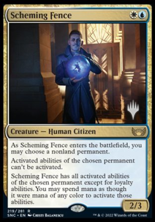 Scheming Fence (Promo Pack) [Streets of New Capenna Promos] | Clutch Gaming