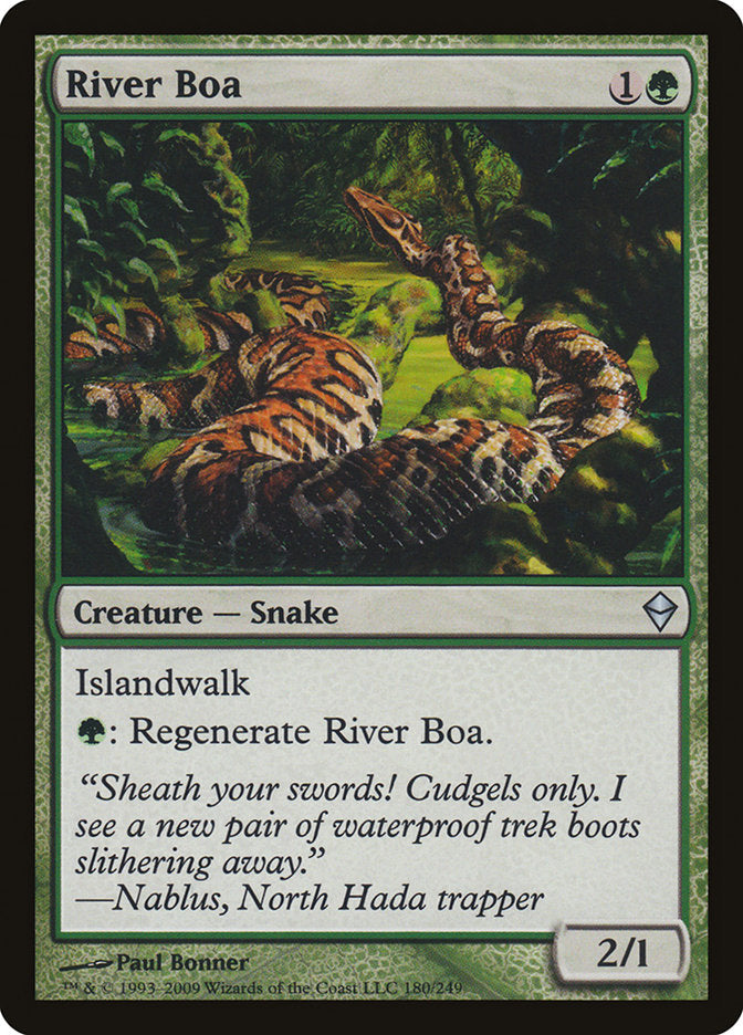 River Boa [Zendikar] | Clutch Gaming