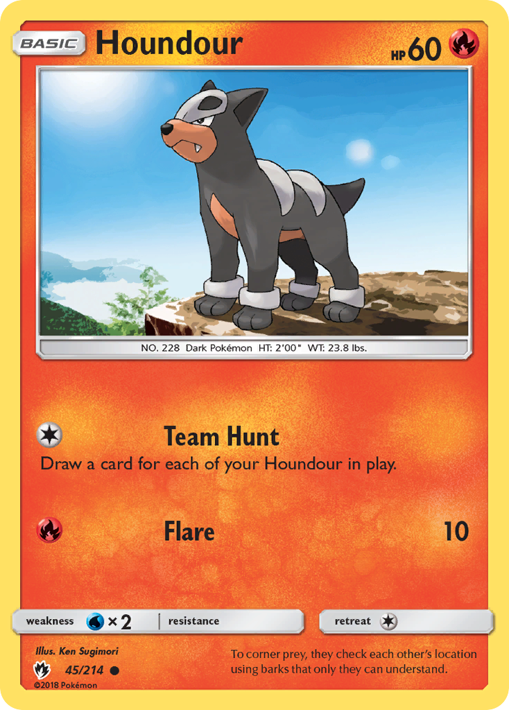 Houndour (45/214) [Sun & Moon: Lost Thunder] | Clutch Gaming