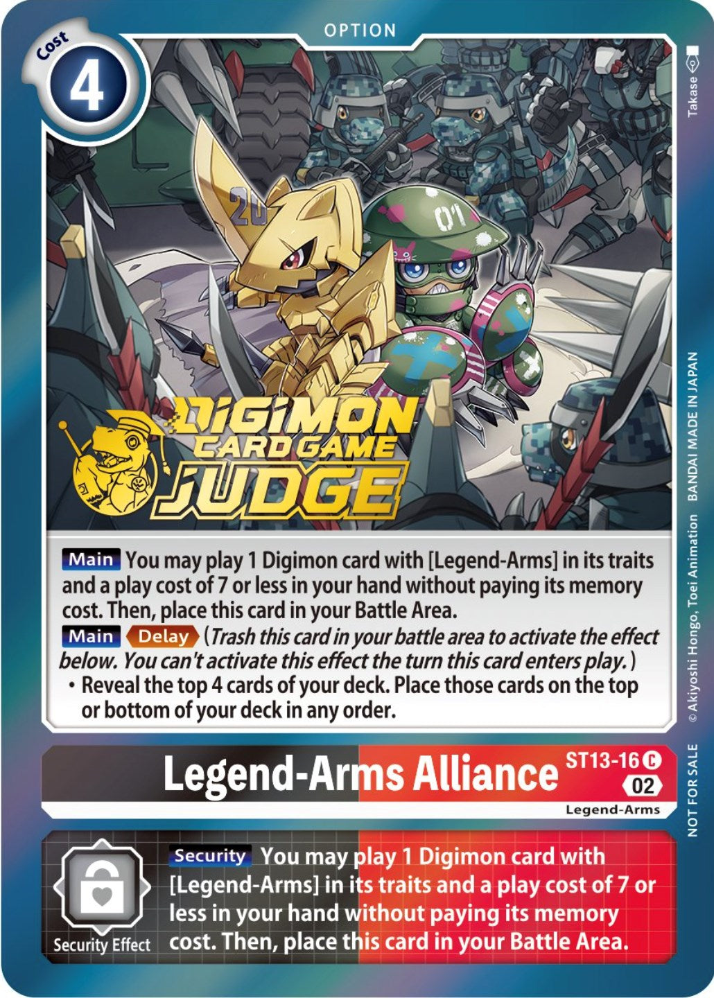 Legend-Arms Alliance [ST13-16] (Judge Pack 3) [Starter Deck: Ragnaloardmon Promos] | Clutch Gaming