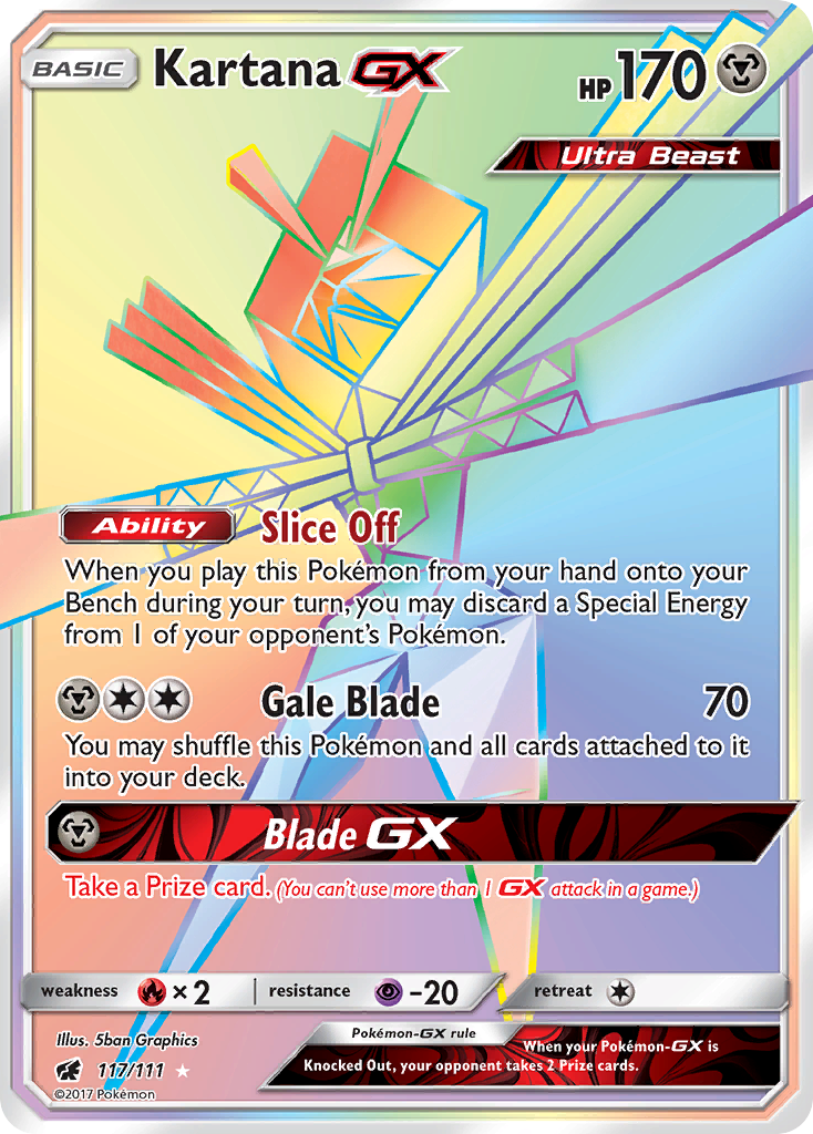 Kartana GX (117/111) [Sun & Moon: Crimson Invasion] | Clutch Gaming