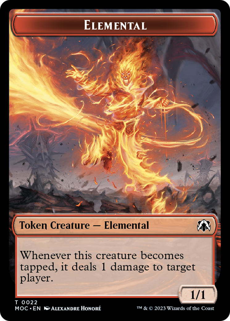 Elemental (22) // Elemental (9) Double-Sided Token [March of the Machine Commander Tokens] | Clutch Gaming