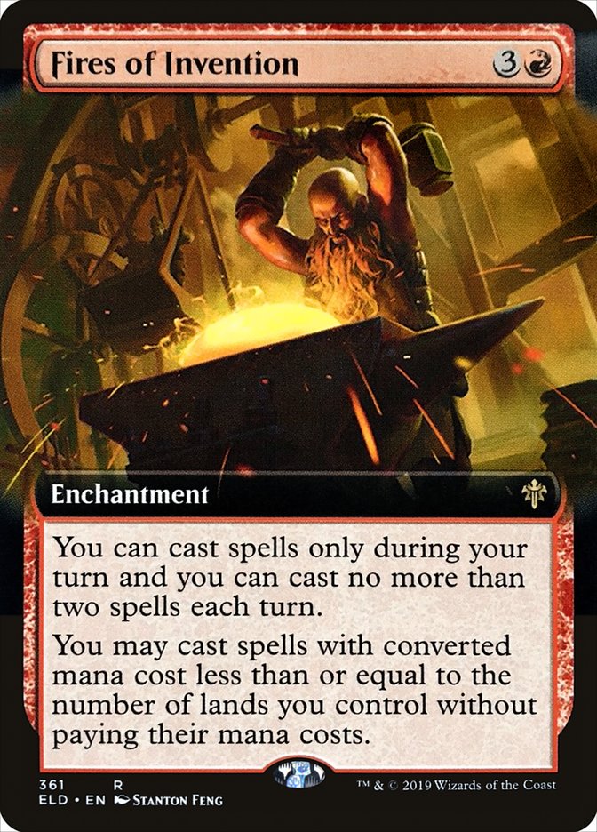 Fires of Invention (Extended Art) [Throne of Eldraine] | Clutch Gaming