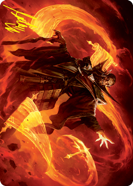 Plargg, Dean of Chaos Art Card (Gold-Stamped Signature) [Strixhaven: School of Mages Art Series] | Clutch Gaming