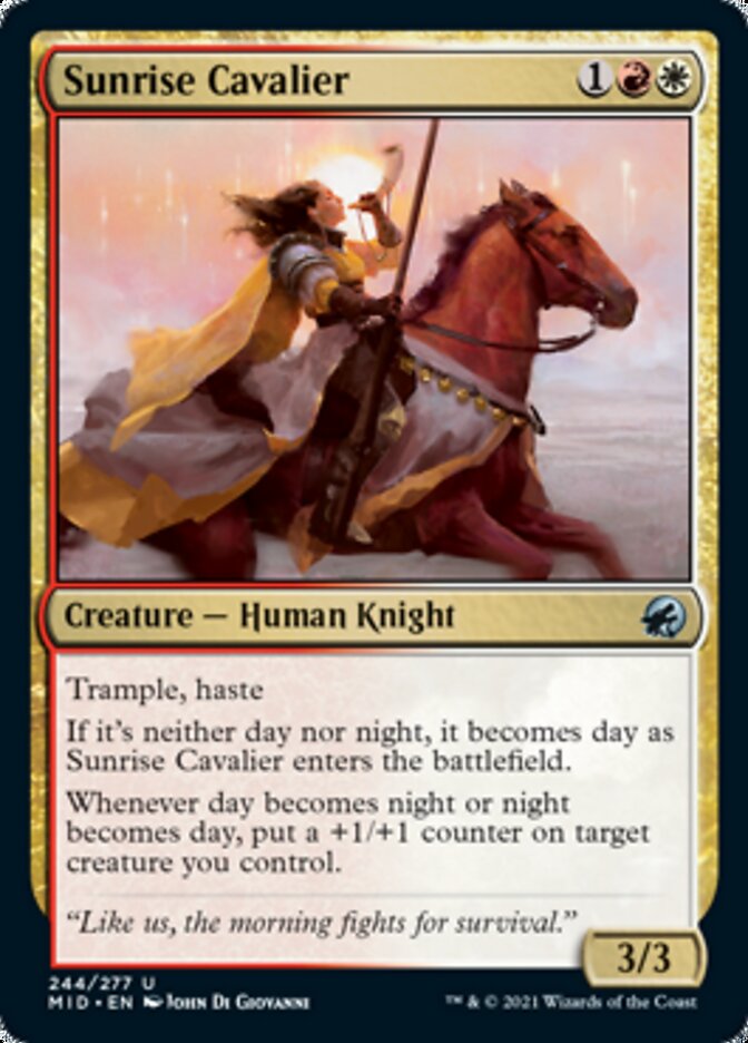 Sunrise Cavalier [Innistrad: Midnight Hunt] | Clutch Gaming