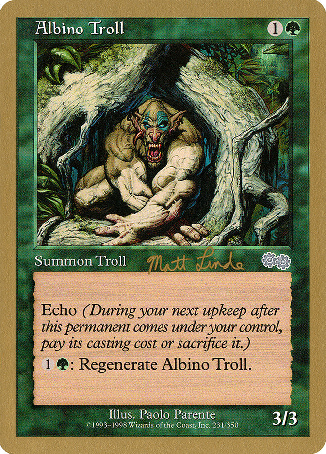 Albino Troll (Matt Linde) [World Championship Decks 1999] | Clutch Gaming