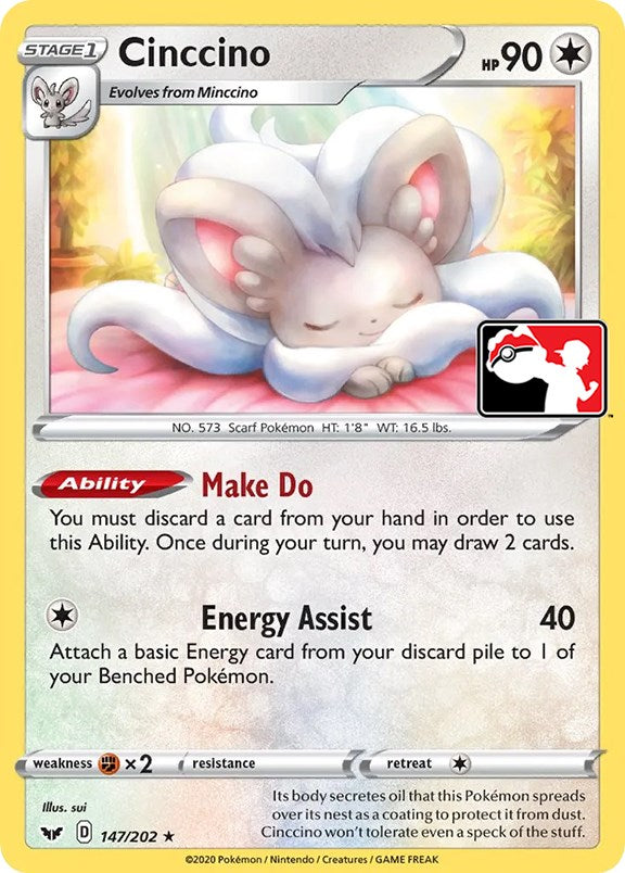 Cinccino (147/202) [Prize Pack Series One] | Clutch Gaming