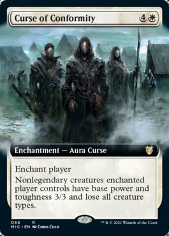 Curse of Conformity (Extended Art) [Innistrad: Midnight Hunt Commander] | Clutch Gaming