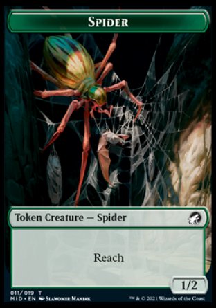 Clue // Spider Double-Sided Token [Innistrad: Midnight Hunt Tokens] | Clutch Gaming