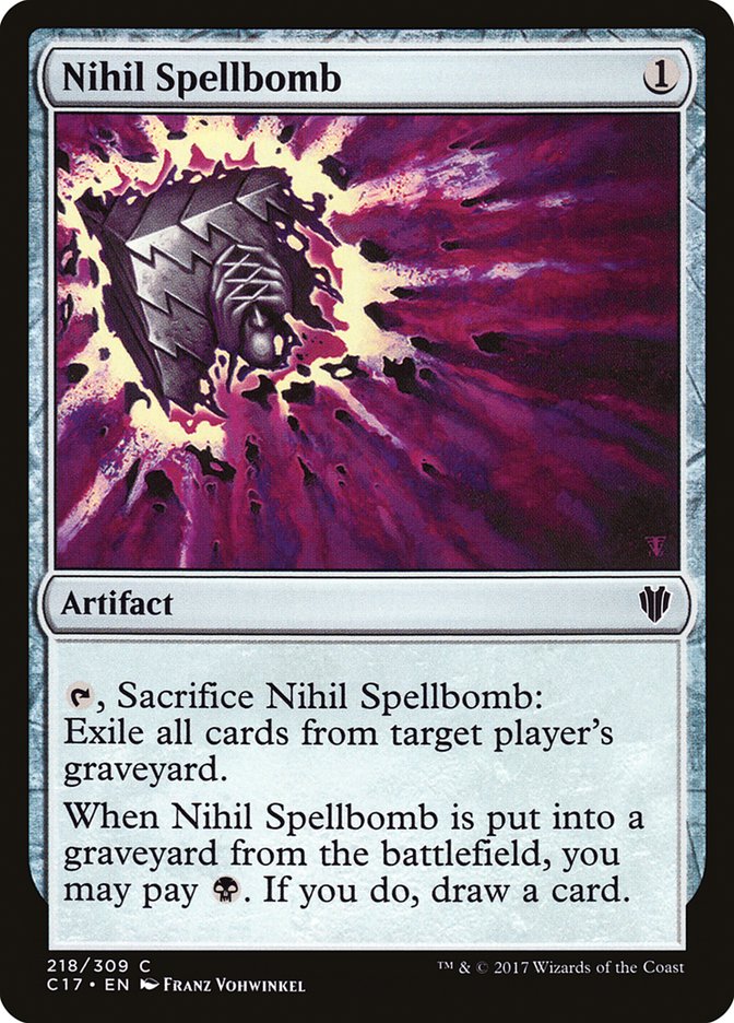 Nihil Spellbomb [Commander 2017] | Clutch Gaming