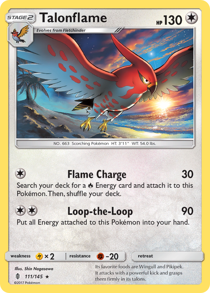 Talonflame (111/145) [Sun & Moon: Guardians Rising] | Clutch Gaming