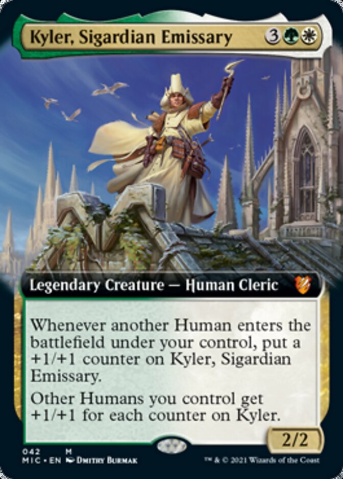 Kyler, Sigardian Emissary (Extended Art) [Innistrad: Midnight Hunt Commander] | Clutch Gaming