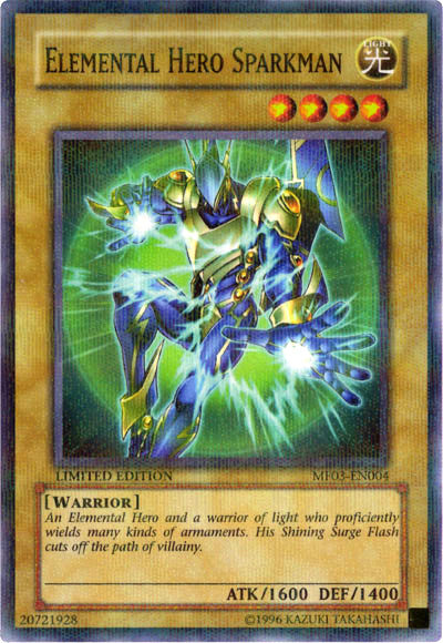 Elemental Hero Sparkman [MF03-EN004] Parallel Rare | Clutch Gaming