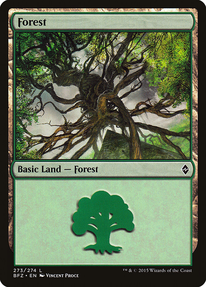 Forest (273a) [Battle for Zendikar] | Clutch Gaming