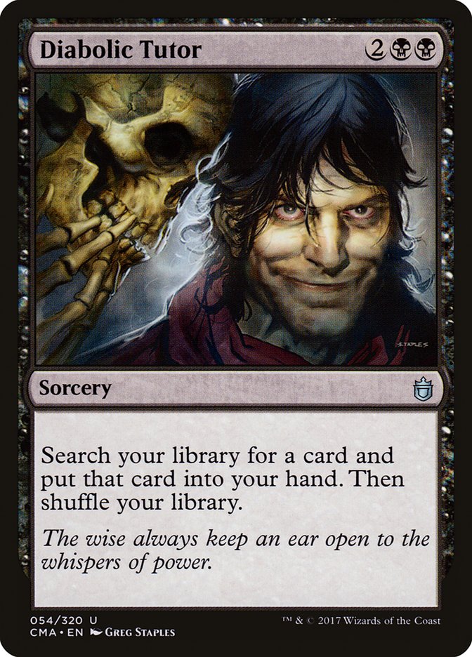Diabolic Tutor [Commander Anthology] | Clutch Gaming
