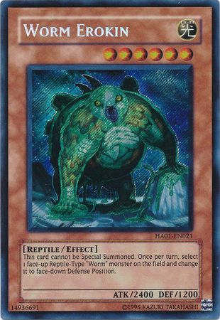 Worm Erokin [HA01-EN021] Secret Rare | Clutch Gaming