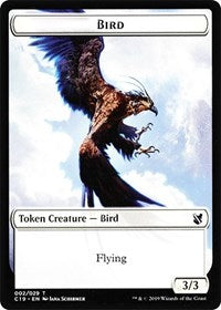 Bird (002) // Sculpture Double-Sided Token [Commander 2019 Tokens] | Clutch Gaming