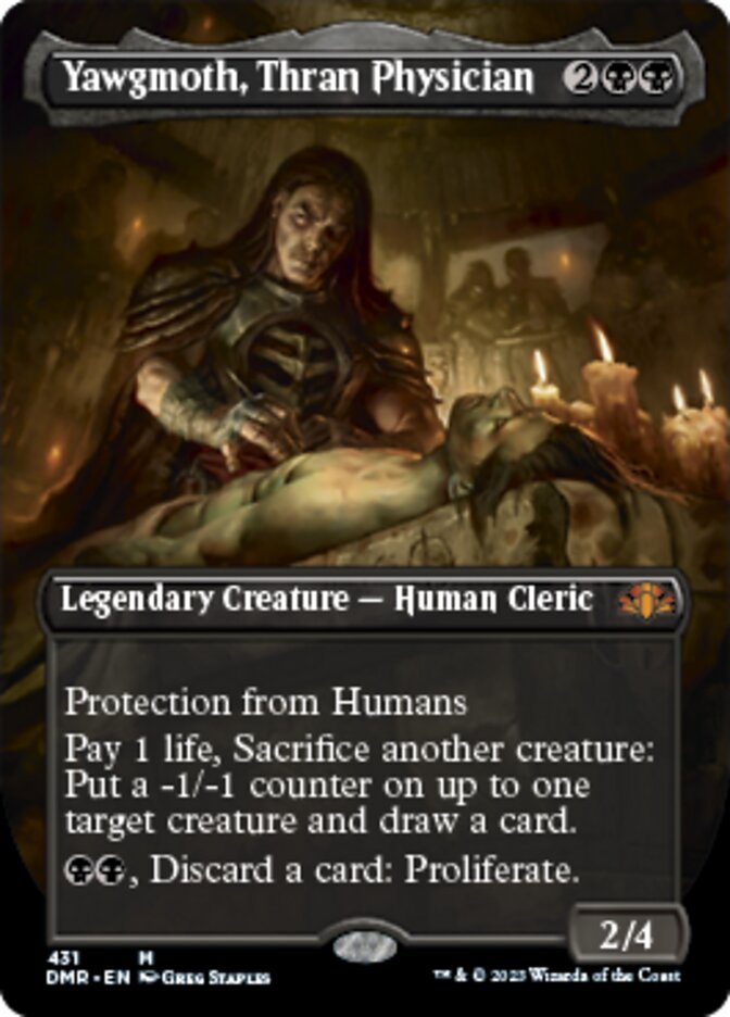 Yawgmoth, Thran Physician (Borderless Alternate Art) [Dominaria Remastered] | Clutch Gaming