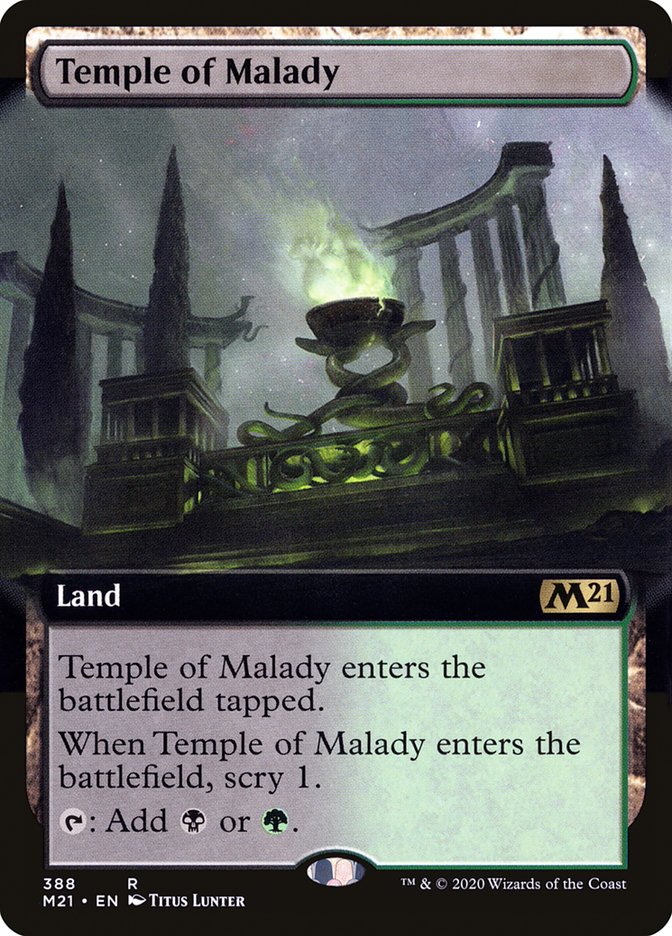 Temple of Malady (Extended Art) [Core Set 2021] | Clutch Gaming