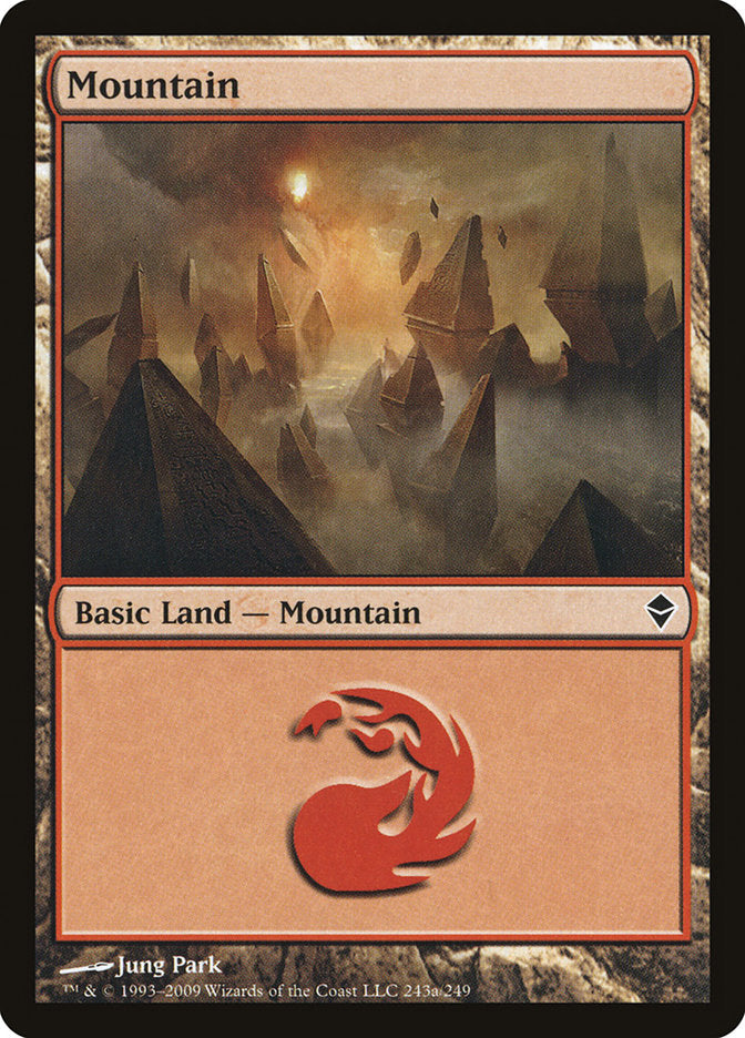 Mountain (243a) [Zendikar] | Clutch Gaming