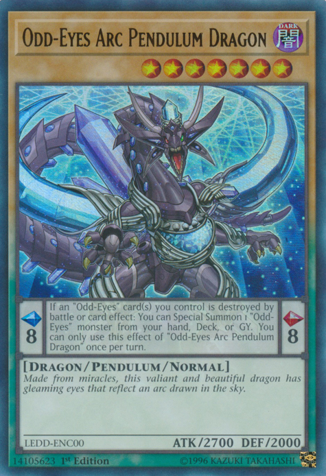 Odd-Eyes Arc Pendulum Dragon [LEDD-ENC00] Ultra Rare | Clutch Gaming