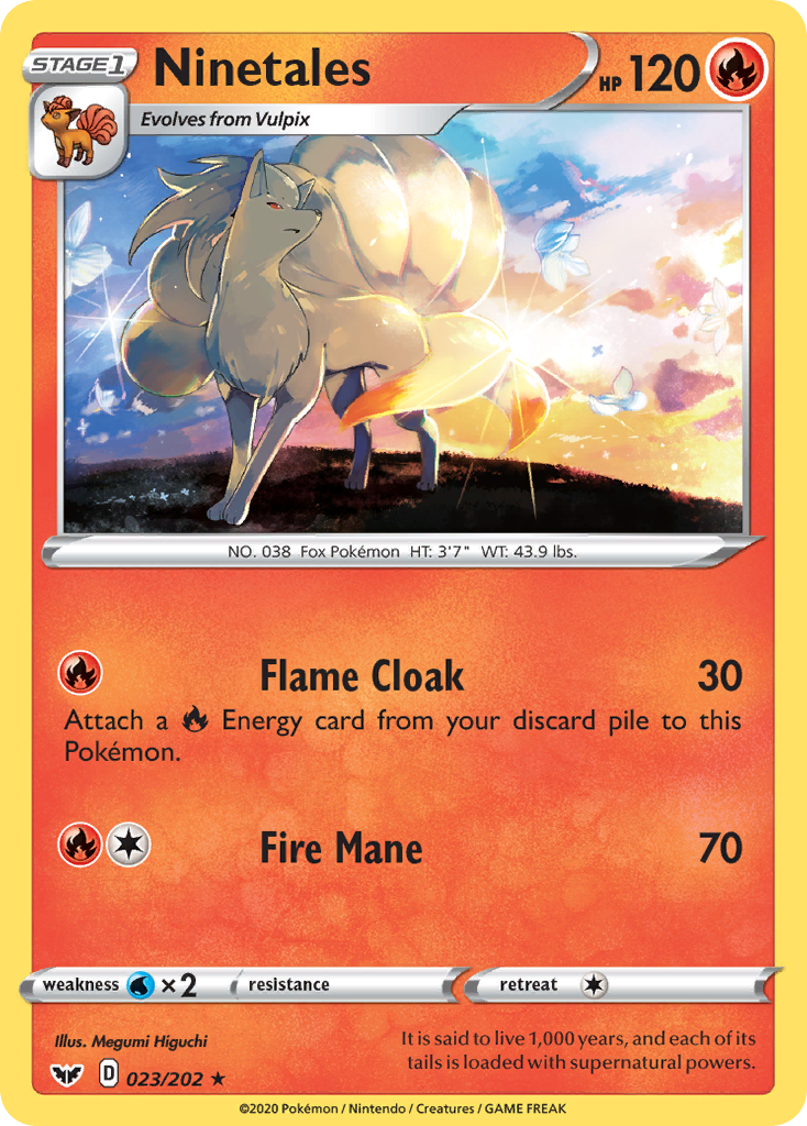 Ninetales (023/202) [Sword & Shield: Base Set] | Clutch Gaming