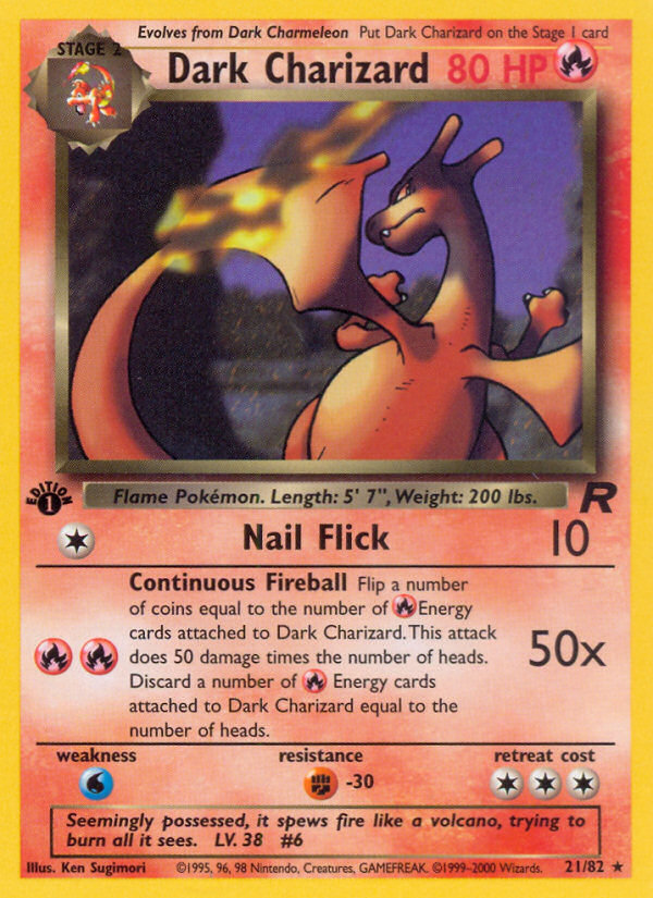 Dark Charizard (21/82) [Team Rocket 1st Edition] | Clutch Gaming