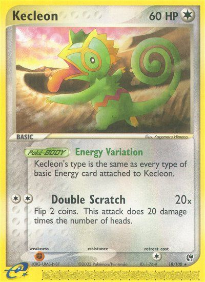 Kecleon (18/100) [EX: Sandstorm] | Clutch Gaming