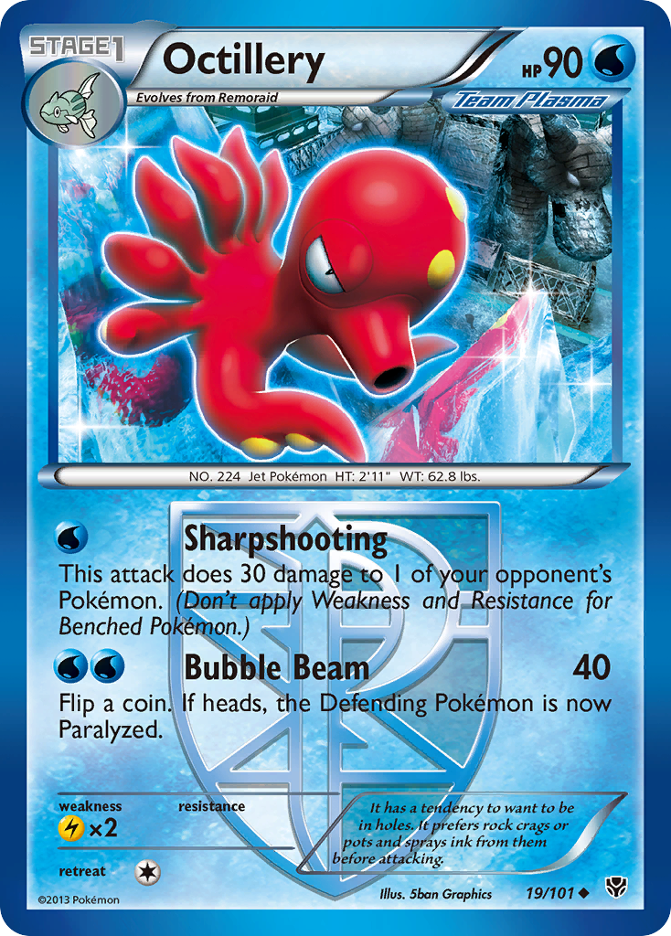 Octillery (19/101) [Black & White: Plasma Blast] | Clutch Gaming