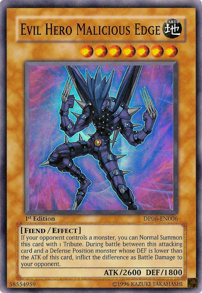 Evil Hero Malicious Edge [DP06-EN006] Super Rare | Clutch Gaming