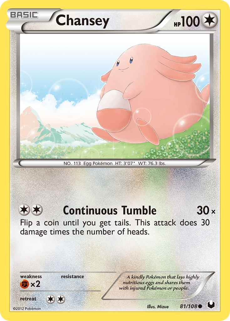 Chansey (81/108) [Black & White: Dark Explorers] | Clutch Gaming