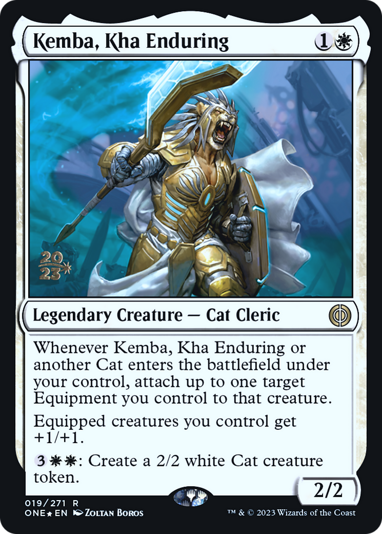 Kemba, Kha Enduring [Phyrexia: All Will Be One Prerelease Promos] | Clutch Gaming