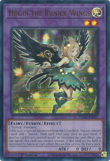 Hugin the Runick Wings [TAMA-EN037] Ultra Rare | Clutch Gaming