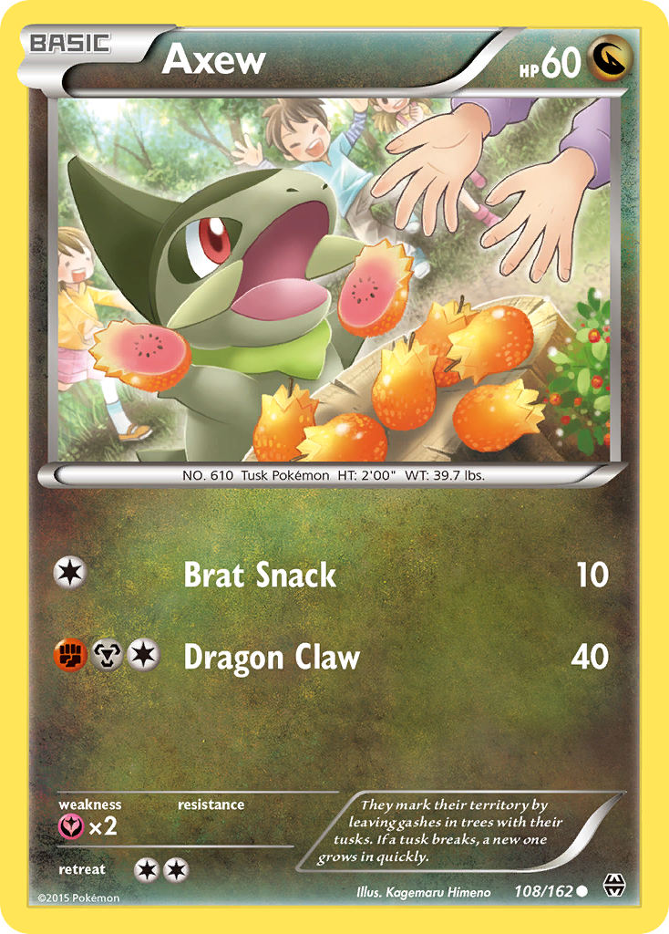 Axew (108/162) [XY: BREAKthrough] | Clutch Gaming