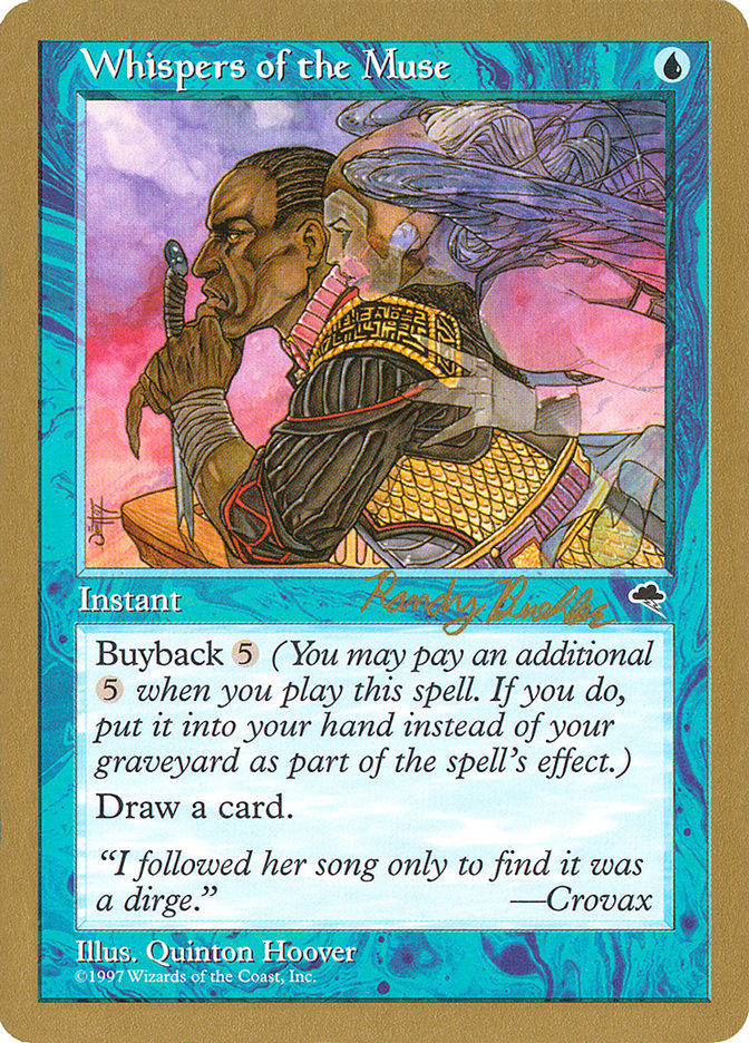 Whispers of the Muse (Randy Buehler) [World Championship Decks 1998] | Clutch Gaming