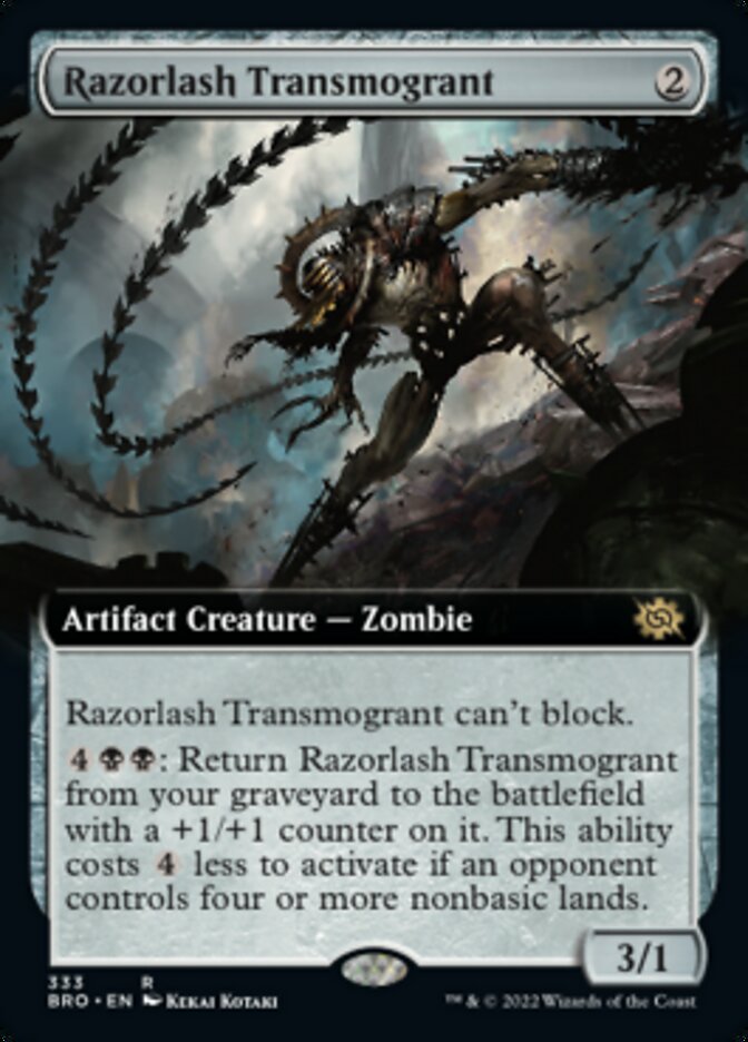 Razorlash Transmogrant (Extended Art) [The Brothers' War] | Clutch Gaming