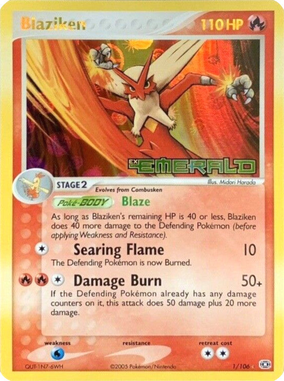 Blaziken (1/106) (Stamped) [EX: Emerald] | Clutch Gaming