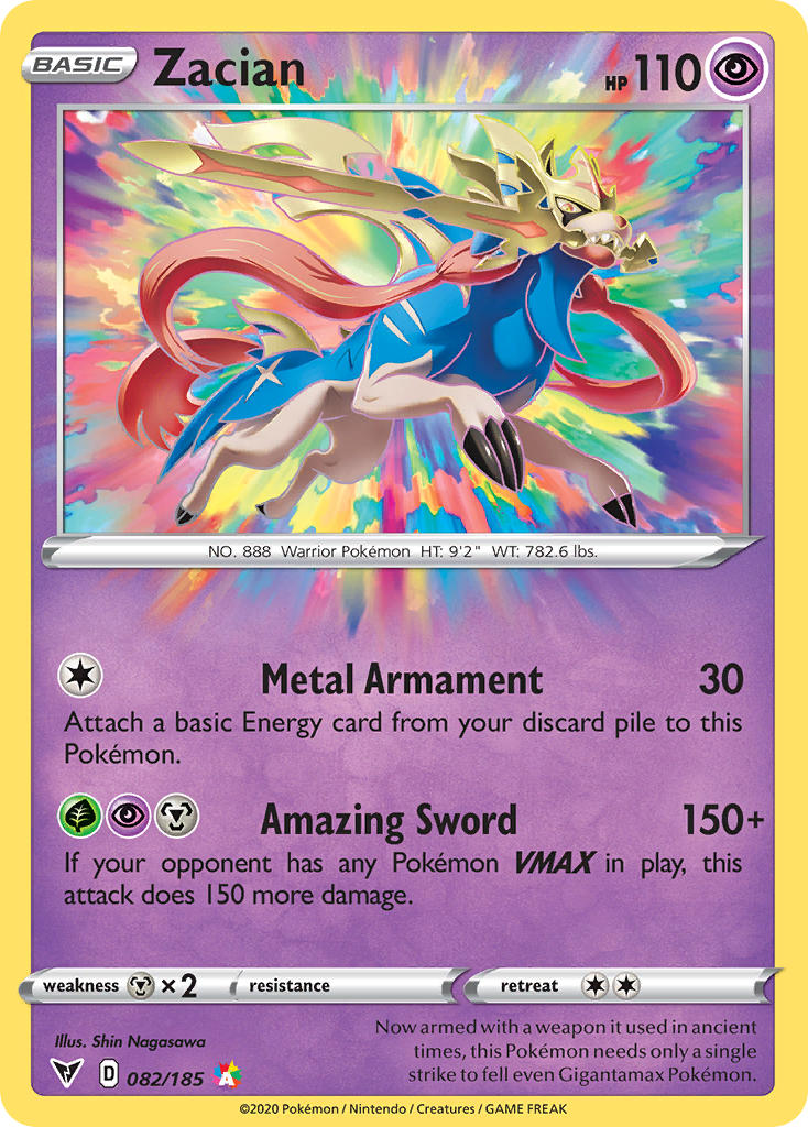 Zacian (082/185) [Sword & Shield: Vivid Voltage] | Clutch Gaming