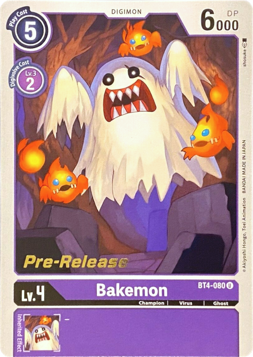 Bakemon [BT4-080] [Great Legend Pre-Release Promos] | Clutch Gaming