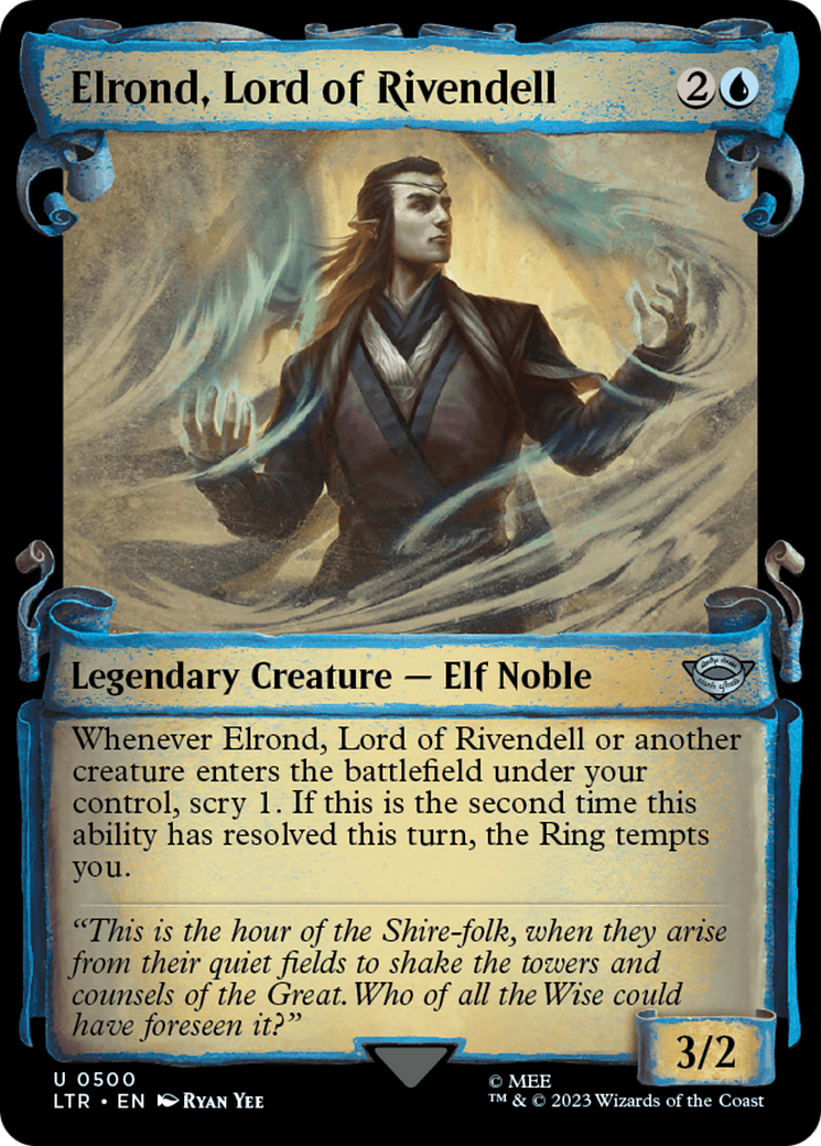 Elrond, Lord of Rivendell [The Lord of the Rings: Tales of Middle-Earth Showcase Scrolls] | Clutch Gaming