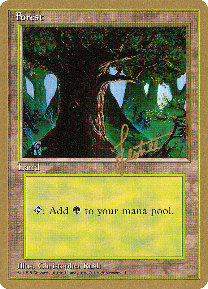 Forest (bl377) (Bertrand Lestree) [Pro Tour Collector Set] | Clutch Gaming