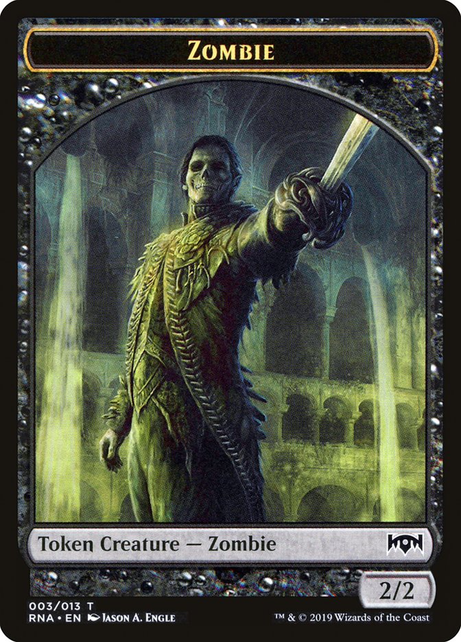 Zombie Token [Ravnica Allegiance Tokens] | Clutch Gaming