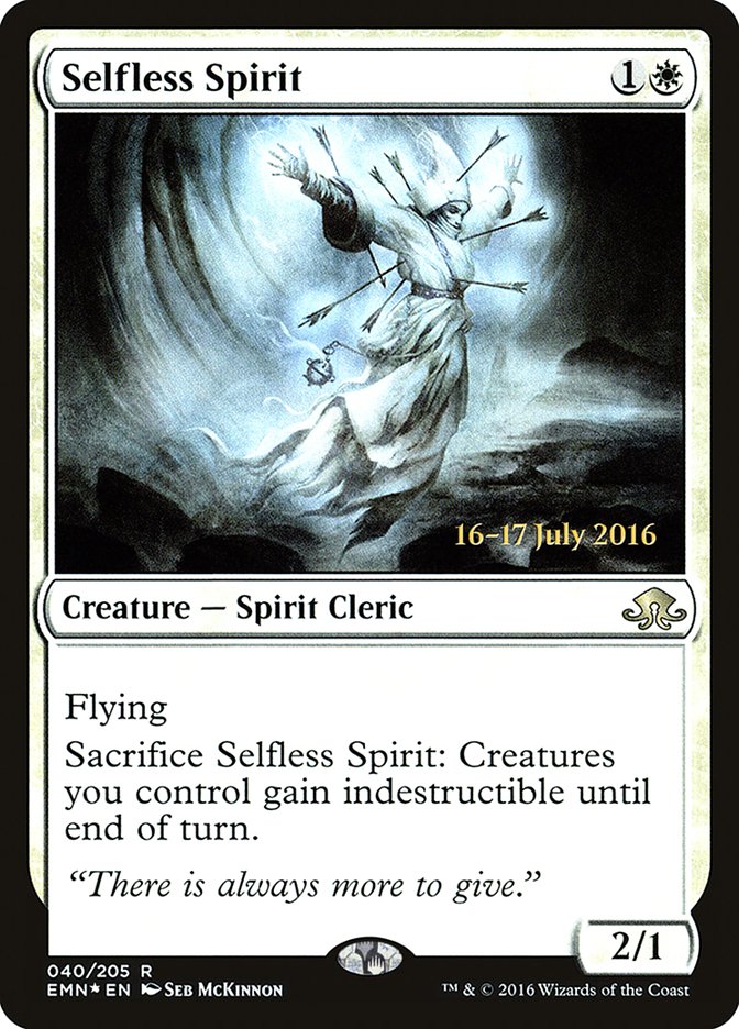 Selfless Spirit [Eldritch Moon Prerelease Promos] | Clutch Gaming