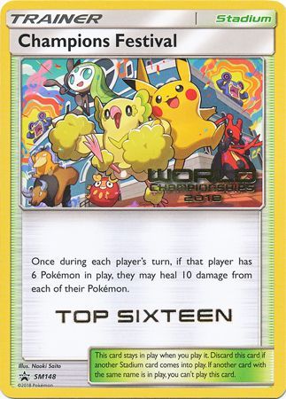 Champions Festival(SM148) (2018 Top Sixteen) [Sun & Moon: Black Star Promos] | Clutch Gaming