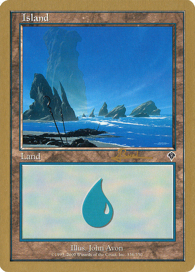 Island (ar336) (Antoine Ruel) [World Championship Decks 2001] | Clutch Gaming