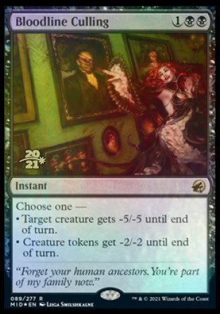 Bloodline Culling [Innistrad: Midnight Hunt Prerelease Promos] | Clutch Gaming