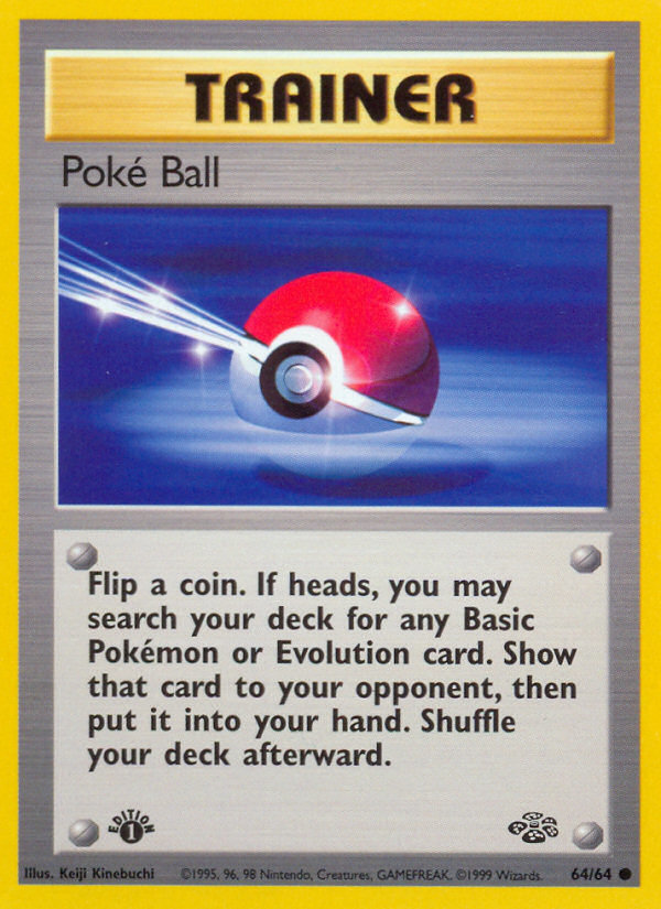Poke Ball (64/64) [Jungle 1st Edition] | Clutch Gaming