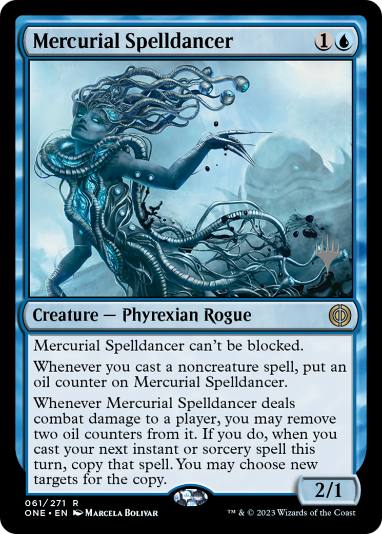 Mercurial Spelldancer (Promo Pack) [Phyrexia: All Will Be One Promos] | Clutch Gaming