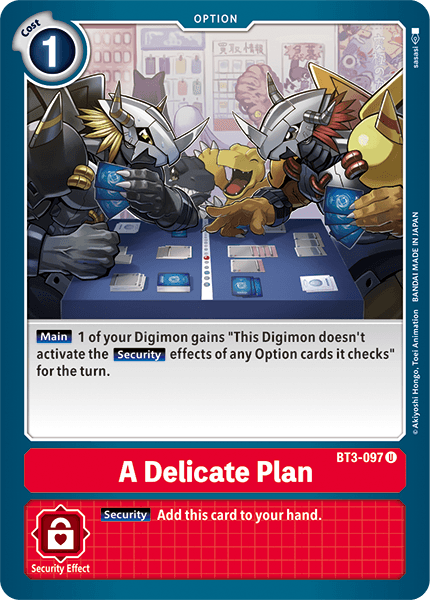 A Delicate Plan [BT3-097] [Release Special Booster Ver.1.5] | Clutch Gaming