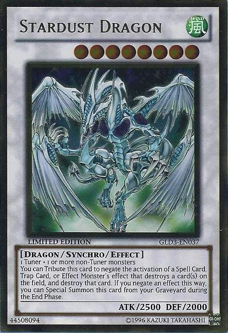 Stardust Dragon [GLD3-EN037] Gold Rare | Clutch Gaming